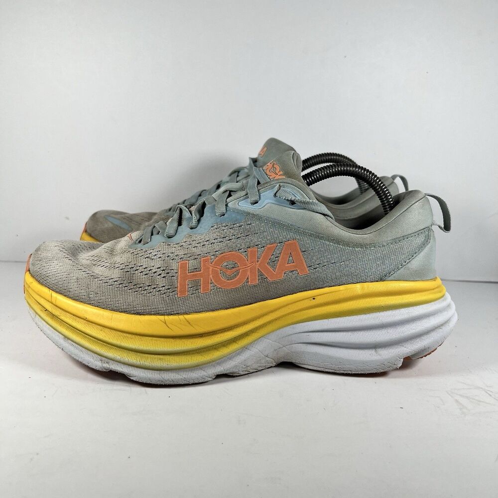 Hoka Bondi 8 Lace Up Athletic Running Shoes Sneakers Women's Size 10 B - READ! - Picture 3 of 9